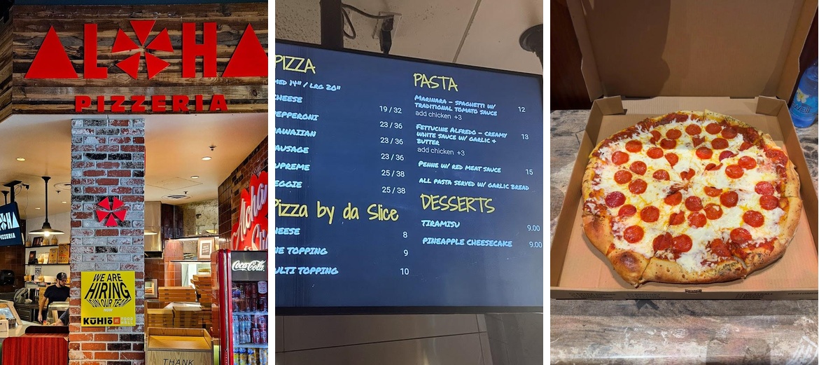 Aloha Pizzeria Menu